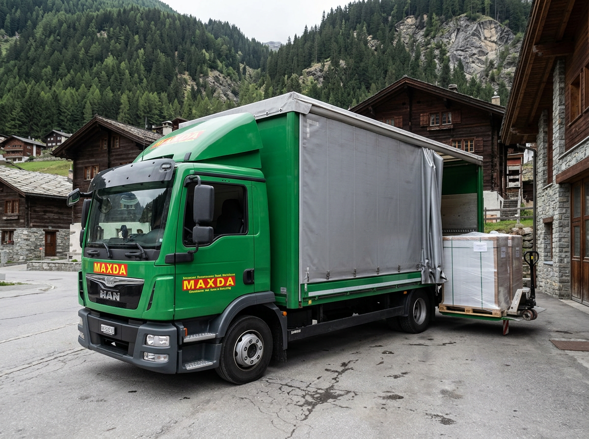 Lokaler Kleintransport im Wallis